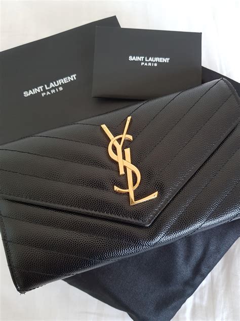 ysl large monogram flap wallet|YSL zip wallet.